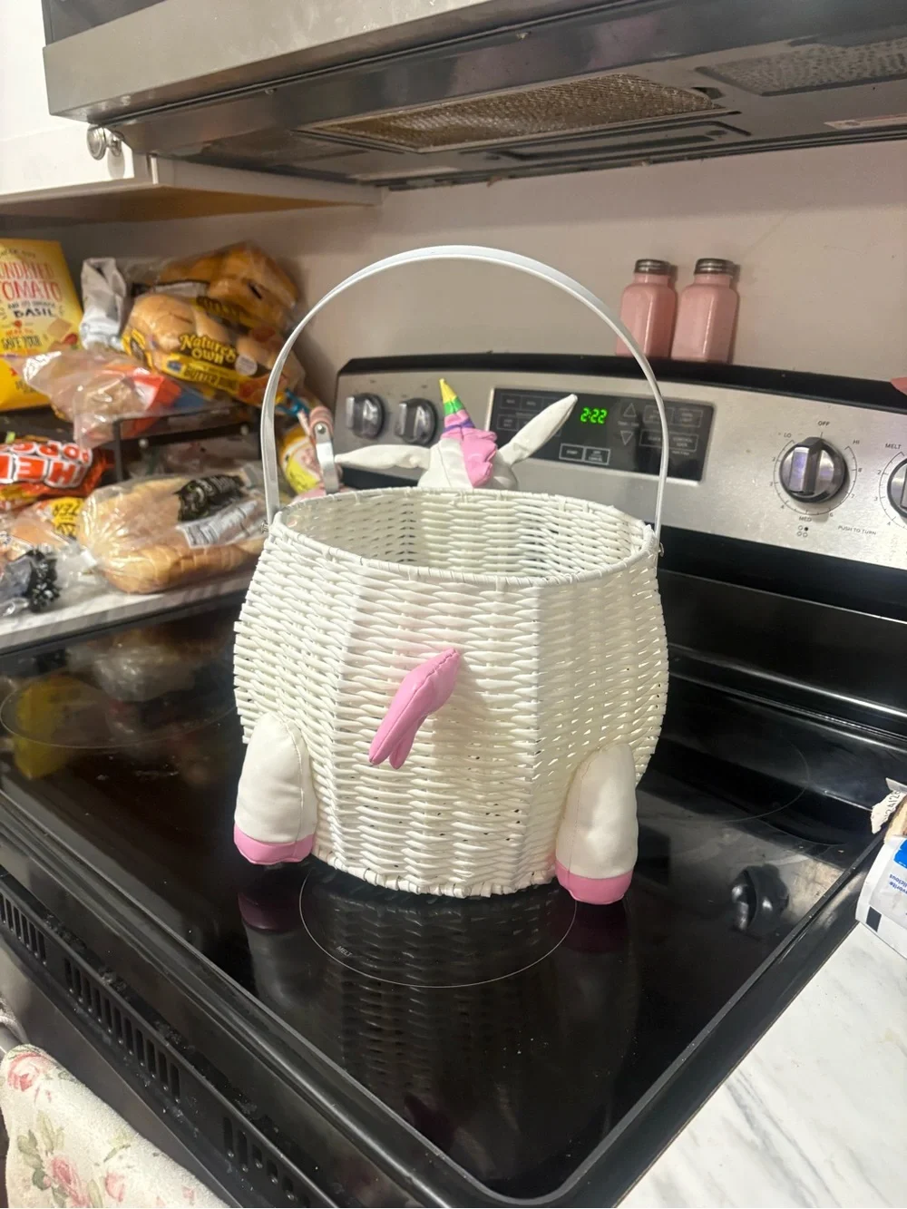 NWOT Beautiful Unicorn Baby Shower Gift Basket ONLY - New Baby Gift Basket,
